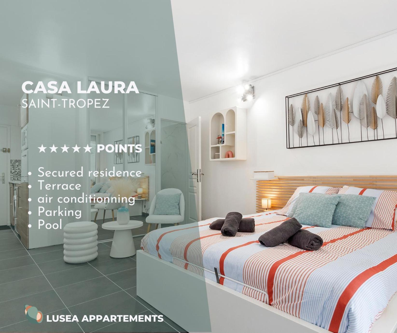 Casa Laura -Parking - Pool Lägenhet Saint-Tropez Exteriör bild